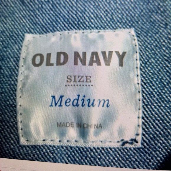 Old Navy Stretch Denim Jean Jacket Size Medium - Picture 3 of 3